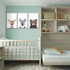 Nikcorp Set 6 ukrasnih postera za dječju sobu, zidna dekoracija sa životinjama, visoka kvaliteta tiska, idealan poklon, 20x30 cm