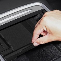 Nikcorp Organizator za središnju konzolu Tesla Model 3/Y 2019-23, pretinac za pohranu ispod naslona za ruke, ABS s gumenim umetcima, crni