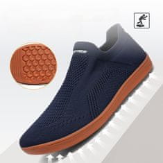 Nikcorp Sportske tenisice za trčanje slip-on prozračne unisex, lagane mrežaste cipele za trening i hodanje, tamnoplave 38 EU