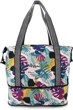 Nikcorp Torba za plažu vodootporna i proširiva 30L/40L, s džepom za mokre stvari, idealna za putovanja, teretanu i bazen, višebojna