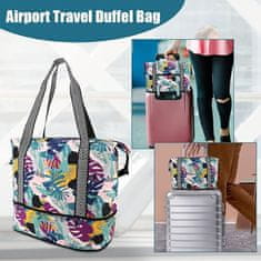 Nikcorp Torba za plažu vodootporna i proširiva 30L/40L, s džepom za mokre stvari, idealna za putovanja, teretanu i bazen, višebojna