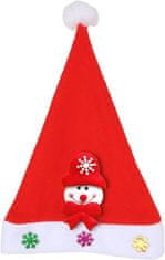 Nikcorp Set 3x božićne kape Djeda Mraza, univerzalne za djecu i odrasle, udobne i mekane, za zabave i fotografiranje, crvene
