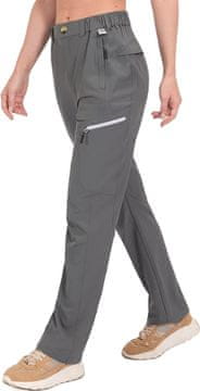 Nikcorp Ženske softshell hlače vodootporne, rastezljive za trekking i golf, brzo sušeće, 5 džepova, rip-stop materijal, veličina L