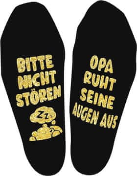 Nikcorp Smiješne muške čarape s natpisom za djeda, protuklizne, idealan poklon za rođendan, univerzalna veličina 39-46