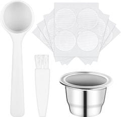 Nikcorp Filter za kavu od nehrđajućeg čelika, višekratni i perivi, univerzalni za aparate za kavu, ekološki, srebrni