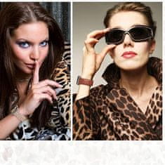 Nikcorp Set 3 silikonske narukvice s leopard uzorkom, mekani remen za Apple Watch 38-49mm, vodootporan, podesiv, za žene