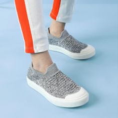 Nikcorp Dječje tenisice za dječake i djevojčice, prozračne i perive u perilici, s protukliznim potplatom, sive, veličina 36 EU