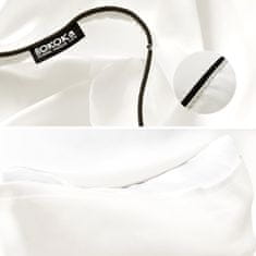 Nikcorp Satenske jastučnice za kosu i kožu, set 2 kom, svilenkasto mekane, protiv bora i lomljenja kose, bijele, 80x80 cm