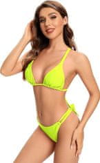 Nikcorp Dvodijelni kupaći kostim s visokim strukom i podesivim naramenicama, halter gornji dio za plažu i bazen, veličina S