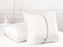 Nikcorp Satenske jastučnice za kosu i kožu, set 2 kom, svilenkasto mekane, protiv bora i lomljenja kose, bijele, 80x80 cm