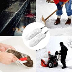 Nikcorp Električni sušač za cipele, grijanje 360°, tiho sušenje obuće, rukavica i čarapa, 10W, prijenosni, crni