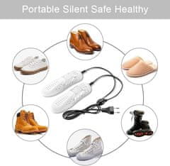 Nikcorp Električni sušač za cipele, grijanje 360°, tiho sušenje obuće, rukavica i čarapa, 10W, prijenosni, crni