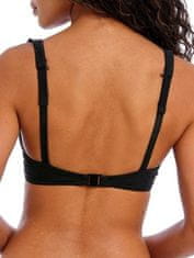 Nikcorp Dvodijelni kupaći kostim s volanima i dubokim V-izrezom, podstavljeni halter top za plažu i bazen, crni, veličina XL