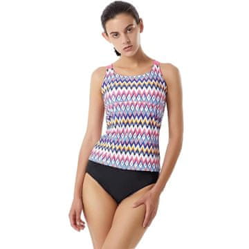 Nikcorp Dvodijelni ženski kupaći kostim tankini za oblikovanje figure, sportski top s racerback leđima i kratke hlačice, višebojni, XL