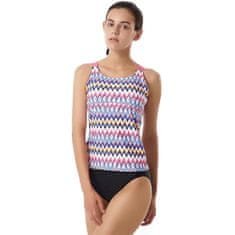 Nikcorp Dvodijelni ženski kupaći kostim tankini za oblikovanje figure, sportski top s racerback leđima i kratke hlačice, višebojni, XL