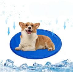 Nikcorp Rashladna prostirka za pse i mačke, samohlađenje gelom za vruće dane, vodootporna i periva podloga za kuću i putovanja, plava 70 cm