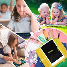 Nikcorp Grafički tablet za crtanje za djecu, 10-inčni LCD ekran u boji, edukativna ploča za pisanje i učenje, zeleni
