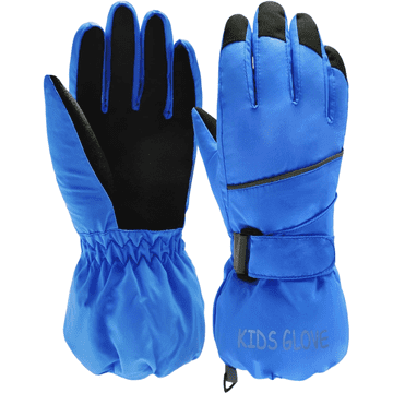 Nikcorp Dječje zimske rukavice vodootporne za skijanje i snowboard, tople i prozračne s podstavom od flisa, plave, 8-10 godina