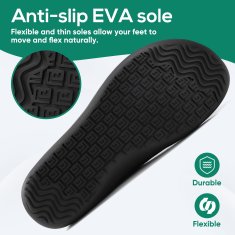 Nikcorp Ženske slip-on cipele za navlačenje, prozračne i udobne, s mrežastim gornjištem i protukliznim potplatom, crne, vel. 44 EU