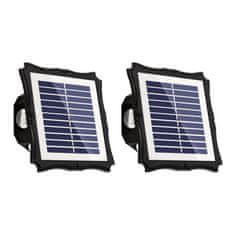 Nikcorp Solpex solarne zidne LED lampe 4 komada, 3 načina rada, automatsko paljenje, za vrt, ogradu, terasu, toplo/hladno bijelo svjetlo