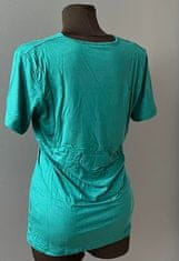 Nikcorp Trudnička majica za dojenje, udobna i rastezljiva, s kratkim rukavima za lako hranjenje, tirkizna, veličina XL