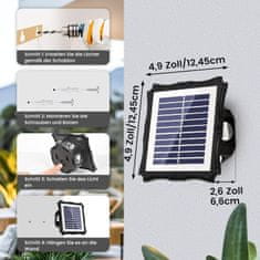 Nikcorp Solpex solarne zidne svjetiljke LED, 4 komada, 3 načina rada, vanjske za vrt, ogradu i terasu, automatsko paljenje