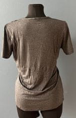 Nikcorp Majica za trudnice i dojilje, udobna i rastezljiva, kratki rukavi za dojenje, tamno siva, veličina 2XL