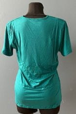 Nikcorp Majica za trudnice i dojilje, udobna i rastezljiva, s kratkim rukavima i otvorom za dojenje, tirkizna, veličina L