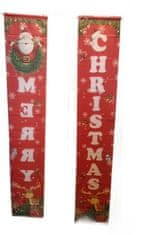 Nikcorp Božićni banneri za vrata, 2 komada, za čarobni blagdanski ugođaj, dekoracija za ulaz, sob i Djed Božićnjak, 184x32 cm
