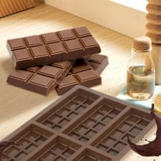 Nikcorp Set 3 silikonska kalupa za čokoladu, bez BPA, za praline i deserte, s 2 kapaljke, 25,5x17x1,5 cm