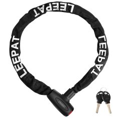 Nikcorp Lokot za bicikl lanac 120 cm, dvostruka zaštita, 5-znamenkasta šifra i 2 ključa, kaljeni čelik, zaštita od krađe