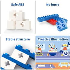Nikcorp Edukativne mehaničke kocke za slaganje, STEM set za učenje fizike, 72+ projekta, 204 dijela, za djecu 6+ godina