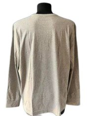 Nikcorp Muška majica dugih rukava od pamuka, udobna i prozračna za svaki dan, klasičan kroj, siva sa snjegovićem, XL