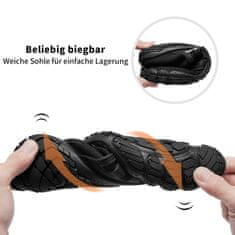 Nikcorp Cipele za vodu barefoot, brzo sušeće za plivanje i plažu, protuklizni potplat, crne, 44