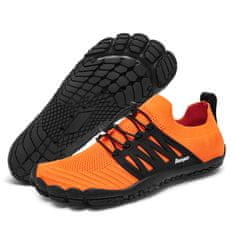 Nikcorp Cipele za vodu i plažu, brzo sušeće, barefoot osjećaj, protuklizni potplat za sportove na vodi, kajak, surfanje, narančaste 41