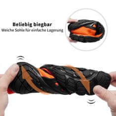 Nikcorp Cipele za vodu i plažu, brzo sušeće, barefoot osjećaj, protuklizni potplat za sportove na vodi, kajak, surfanje, narančaste 41