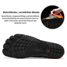 Nikcorp Cipele za vodu i plažu, brzo sušeće, barefoot osjećaj, protuklizni potplat za sportove na vodi, kajak, surfanje, narančaste 41