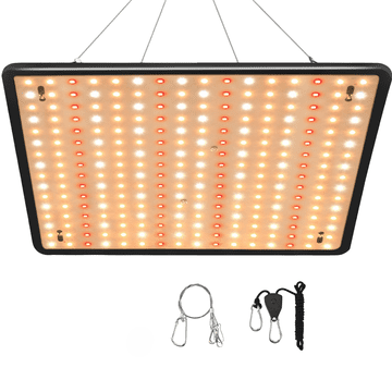 Nikcorp LED lampa za uzgoj biljaka, 30W, puni spektar za brži rast i cvatnju, za povrće i cvijeće, 30x30 cm