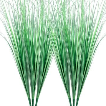 Nikcorp Umjetna ukrasna trava lukovičasta 6 kom, realističan izgled za interijer i eksterijer, PVC dekoracija za dom i vrt, zelena, 80 cm