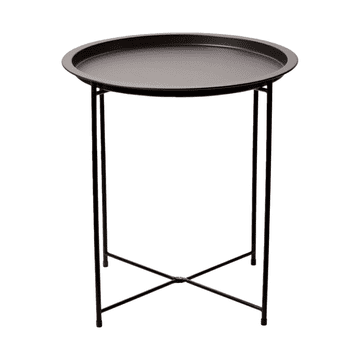 Nikcorp Senzorički stol za djecu s pladnjem za kreativnu igru, čelični, za unutarnju i vanjsku upotrebu, crni, 46x50 cm