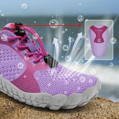 Nikcorp Dječje cipele za vodu i plažu, zaštita od ježinaca i kamenja, brzo sušenje, neklizajući potplat, ljubičaste, 33 EU