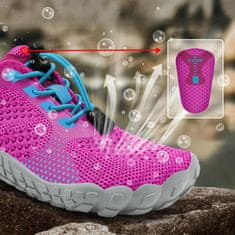 Nikcorp Dječje cipele za vodu za plažu i plivanje, zaštita od ježeva i kamenja, brzo sušenje, neklizajući potplat, roze 30 EU