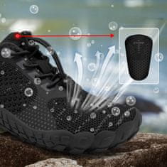 Nikcorp Dječje cipele za vodu za plažu i plivanje, zaštita od ježinaca i kamenja, brzo sušeće, protuklizni potplat, crne, 29 EU