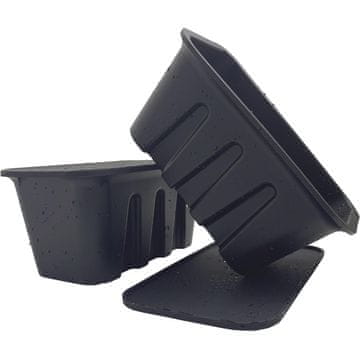 Nikcorp Veliki silikonski kalupi za led s poklopcima, set 2 kom, 7,2 kg, za ledene kupke, putni hladnjak, dugotrajno hlađenje