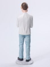 Nikcorp Figurica otac i kći, poklon za tatu od kćeri, ručno oslikana skulptura od smole, dekoracija za dom, ured, 20 cm