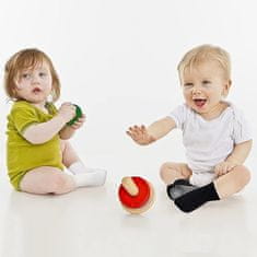 Nikcorp Protuklizne čarape za bebe, 6 pari, pamučne za sigurno puzanje i prve korake, za dječake i djevojčice, crne, 1-6 mjeseci