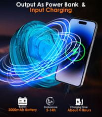 Nikcorp 4u1 LED lampa za kampiranje s powerbankom, 10m svjetleća girlanda na uvlačenje, 8 načina, magnet, vodootporna