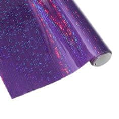 Nikcorp Samoljepljiva folija za auto PVC, efekt duge i šljokica, vodootporna, za tuning i dekoraciju, ljubičasta 75x152 cm