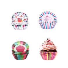 Nikcorp Papirnati kalupi za muffine i kolače 400 kom, otporni na masnoću za pečenje i serviranje, šareni, 4,5x2x2,5 cm