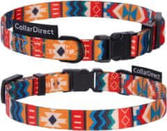 Nikcorp Ogrlica za pse, najlonska, podesiva, s kopčom, za svakodnevne šetnje i plivanje, opseg vrata 30-37 cm, šarena